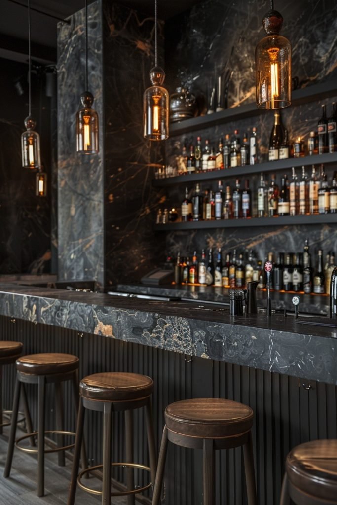 Cryptic Dark Bar Area