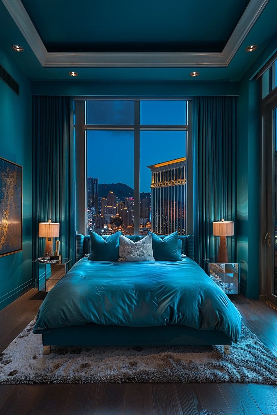 29 Dark Teal Bedroom Ideas To Create A Tranquil And Luxurious Retreat ...