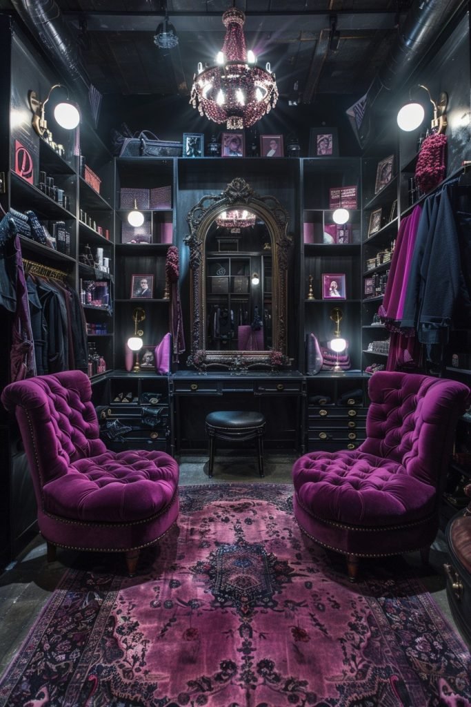 Dark Theatrical Dressing Room
