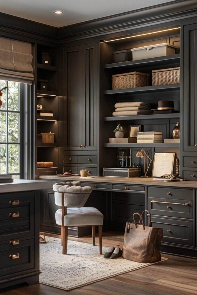 Dual-Purpose Closet with Workspace
