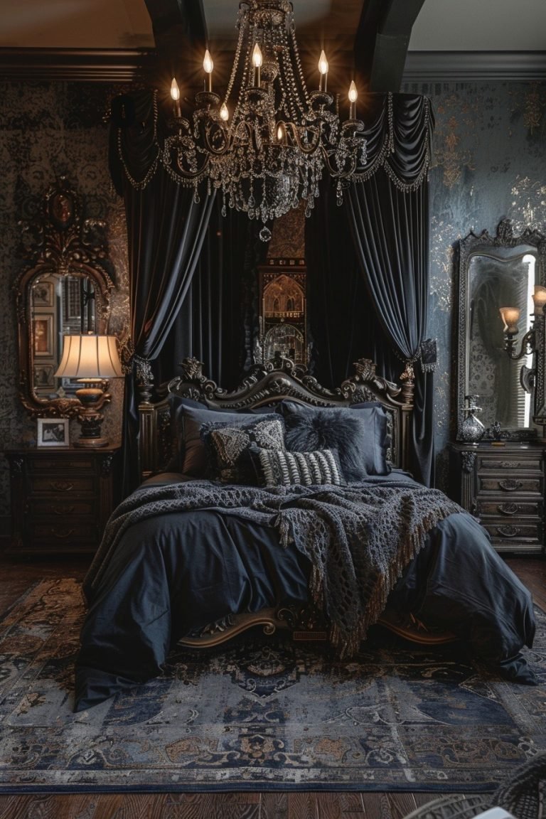 29 Goth Boho Bedrooms: Dark And Dreamy Design Inspirations - Courtneys ...