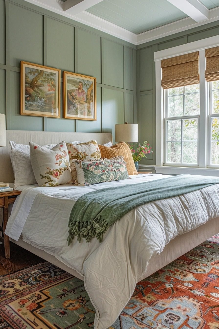 29 Sage Green Farmhouse Bedroom Ideas For A Refreshing Retreat ...