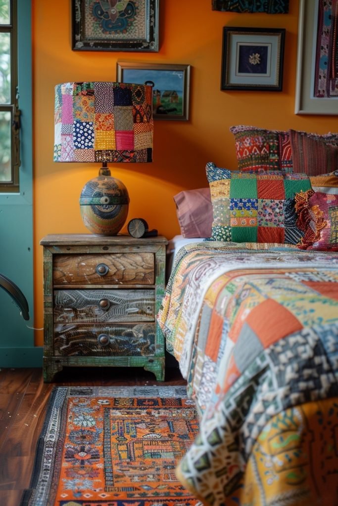 Fabric Patchwork Lampshade