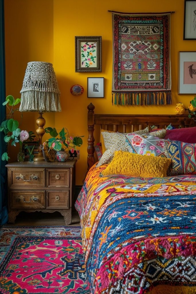 Fringed Fabric Floor Lamp