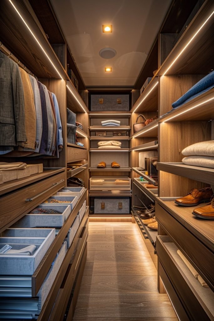 Functional High-End Closet Space