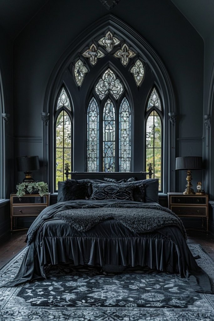 Gothic Minimalist Bedroom