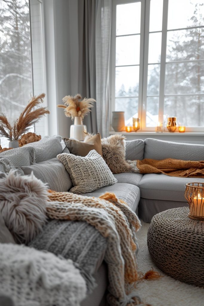 Grey and Cozy Throws