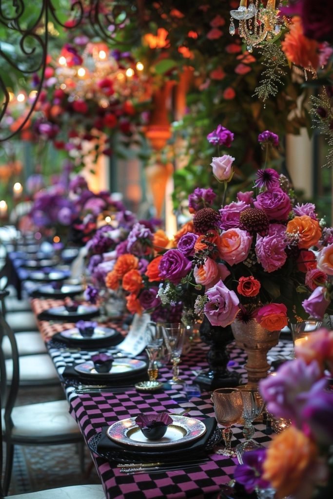 Harlequin Themed Party Decor