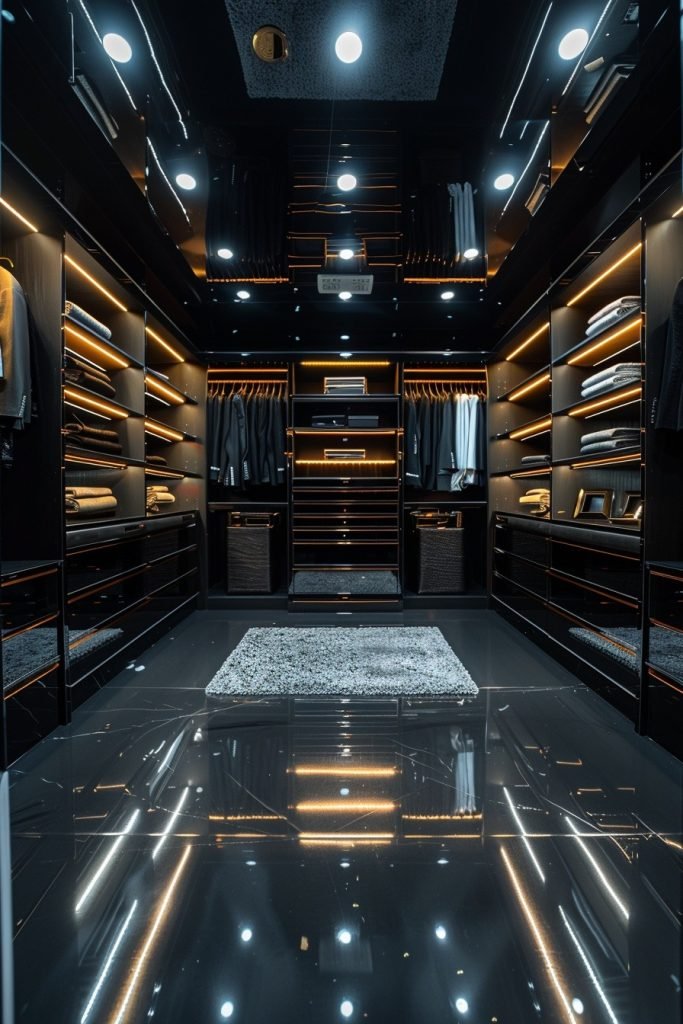 High Gloss Closet Aesthetics