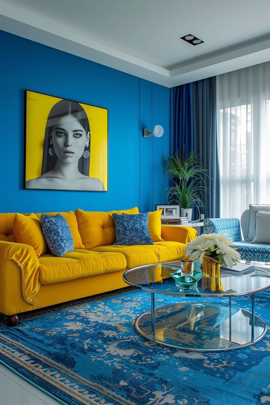 29 Vibrant Blue And Yellow Boho Decor Ideas For A Cheerful Home ...