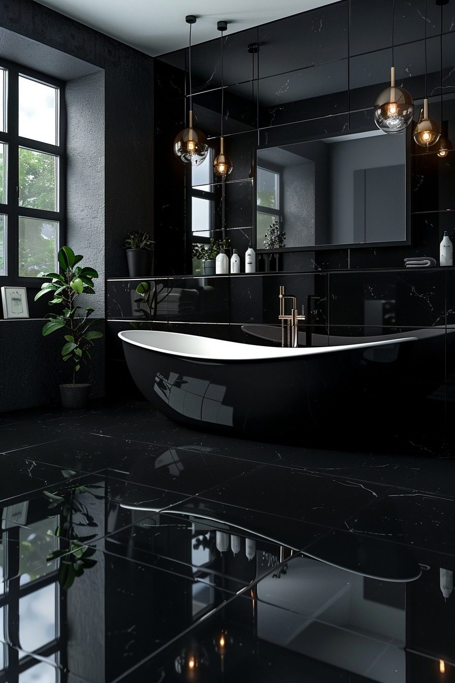 29 Bold Black Bathroom Decor Ideas For A Dramatic Flair Courtneys World