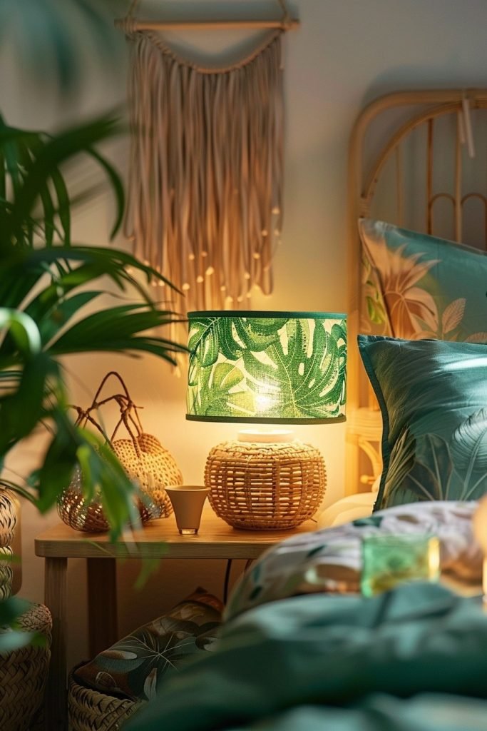 Jungle Leaf Patterned Shade