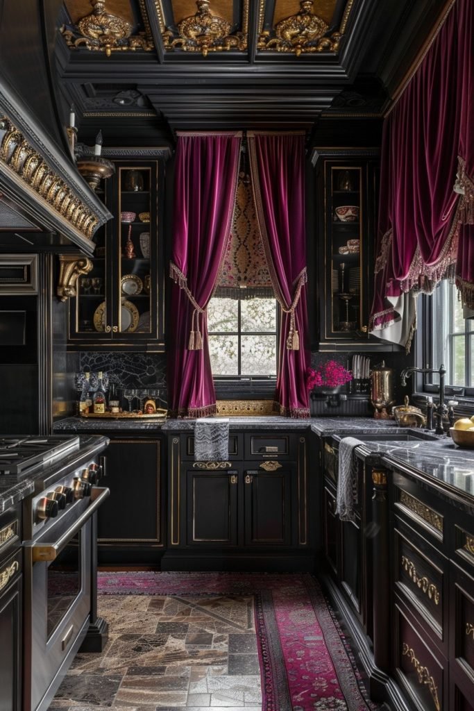Luxurious Velvet Window Drapes