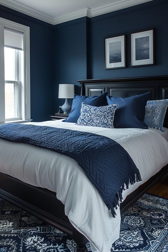 Midnight Blue Guest Room