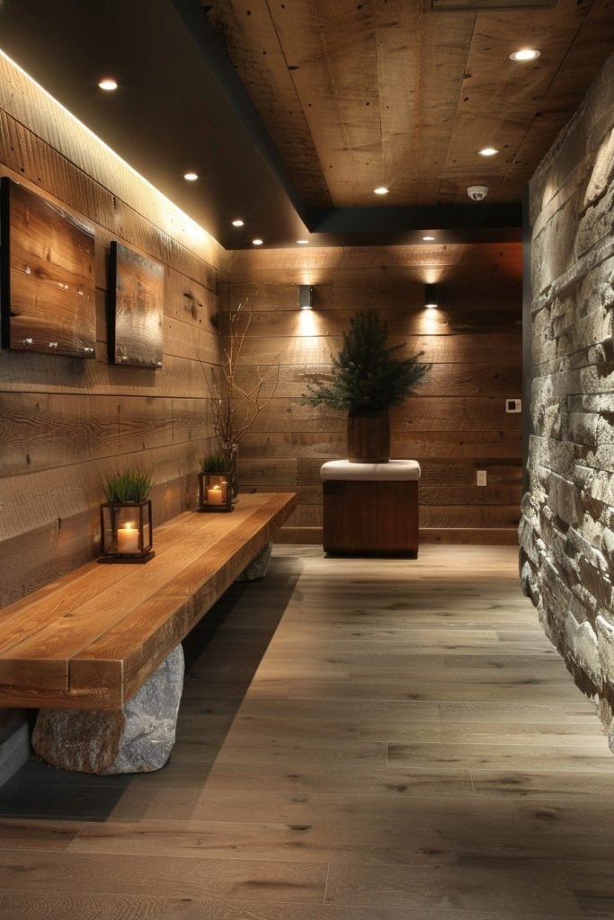Modern Rustic Hallway Combinations