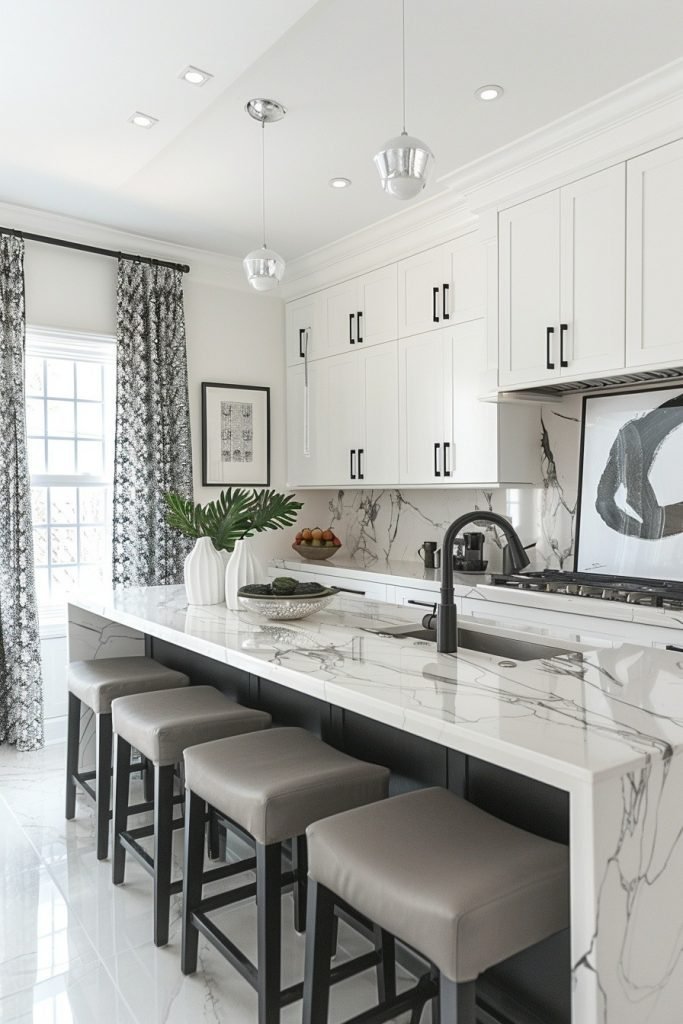 Monochrome Black and White Curtains