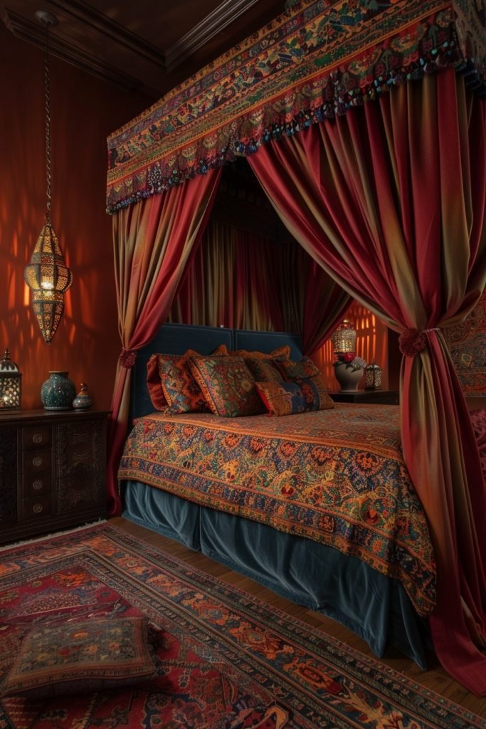Moroccan Inspired Canopy Curtains