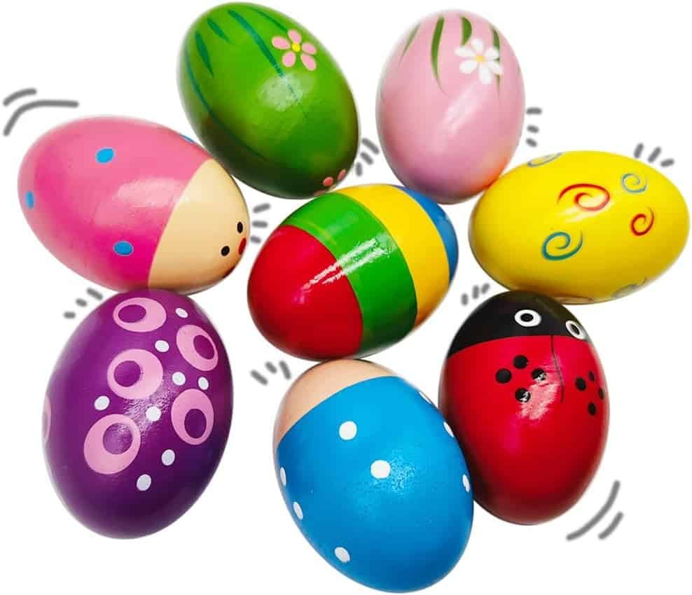NATHRO Wooden Egg Shakers