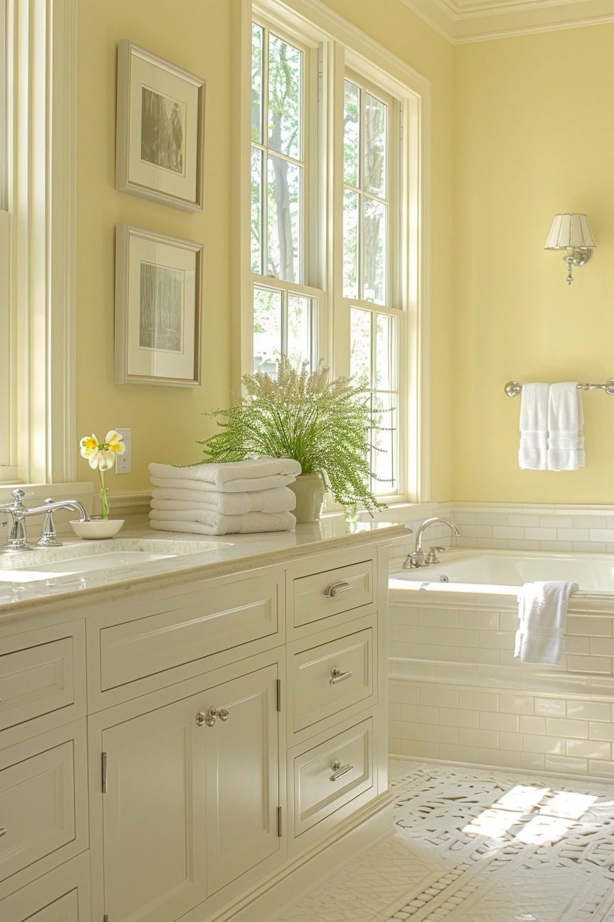 29 Sunny Yellow Bathroom Decor Ideas To Brighten Your Space - Courtneys ...