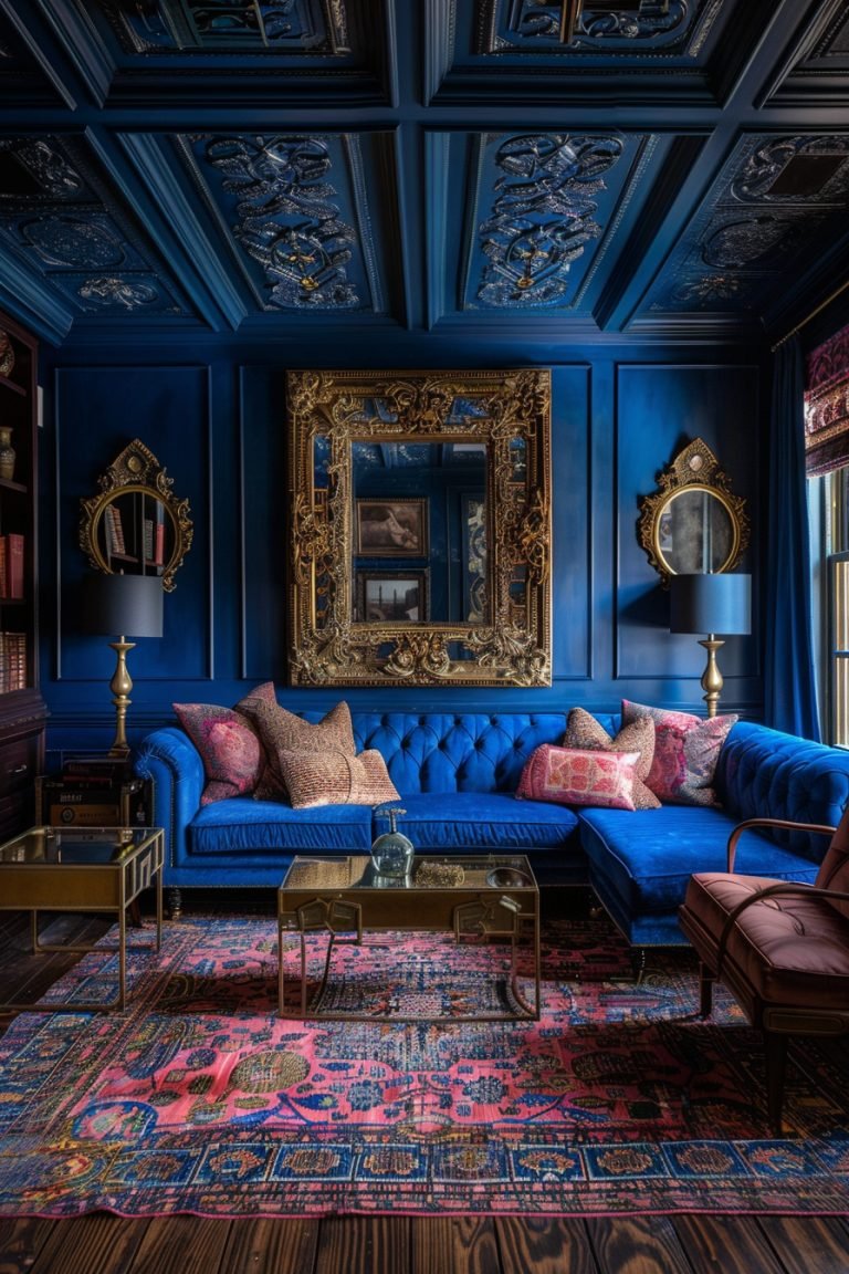 29 Blue Boho Interior Ideas For A Serene And Stylish Space - Courtneys ...