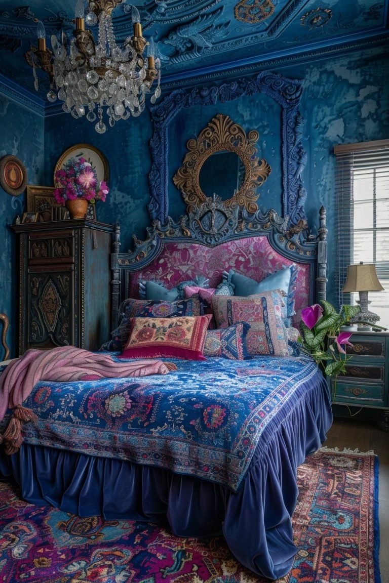 29 Blue Boho Girls Bedroom Designs To Inspire Sweet Dreams - Courtneys ...