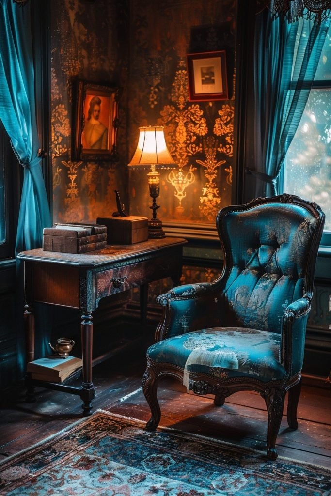 Poet's Dimly Lit Corner