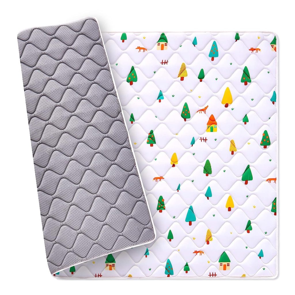 VividVibeBearPas Premium Foam Baby Play Mat 50" X 50"