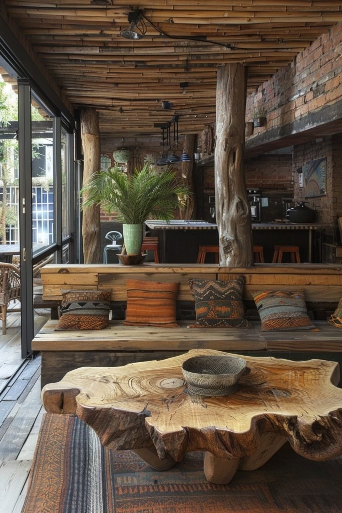 Reclaimed Wood in Afrohemian Design