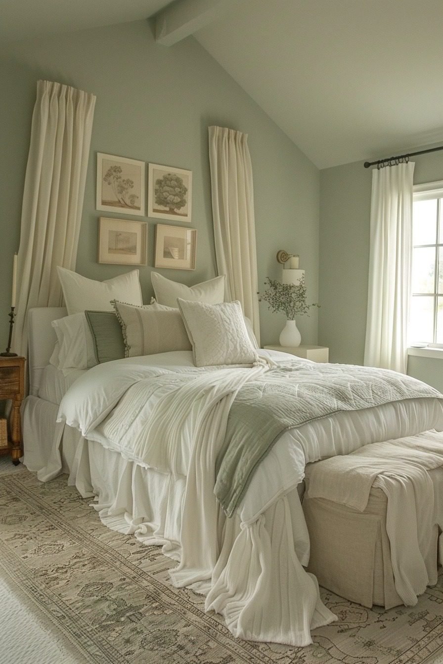 29 Sage Green Farmhouse Bedroom Ideas For A Refreshing Retreat ...