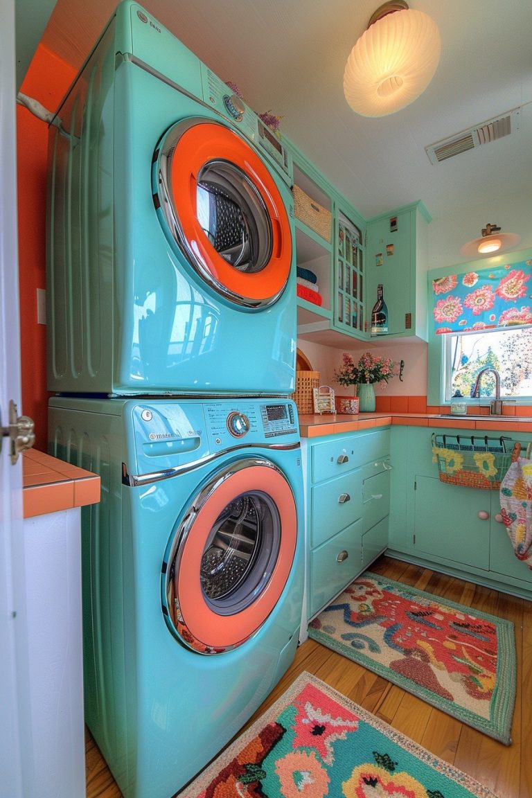 29 Stacked Laundry Room Ideas For Maximizing Your Space And Efficiency ...