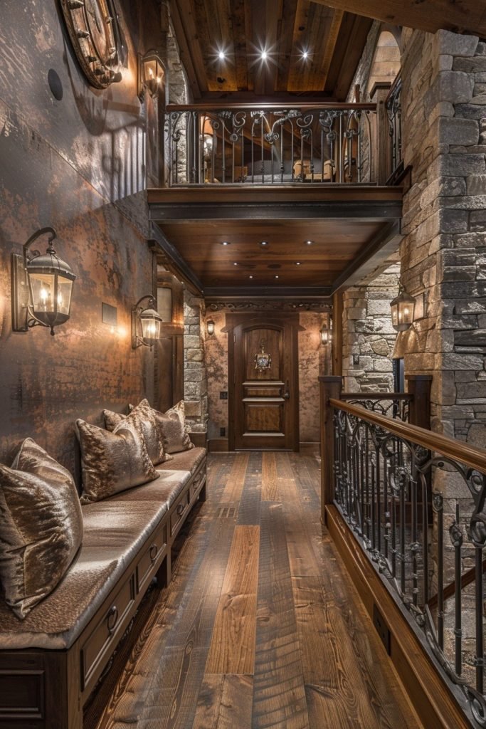 Rustic Elegance with Metal Accents
