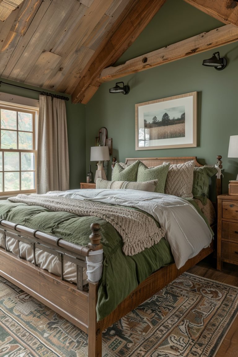 29 Sage Green Farmhouse Bedroom Ideas For A Refreshing Retreat ...