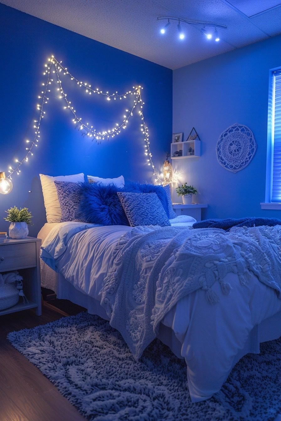 29 Blue Boho Dorm Room Ideas For A Stylish College Retreat - Courtneys ...