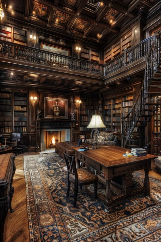 Scholar's Library with Ladder