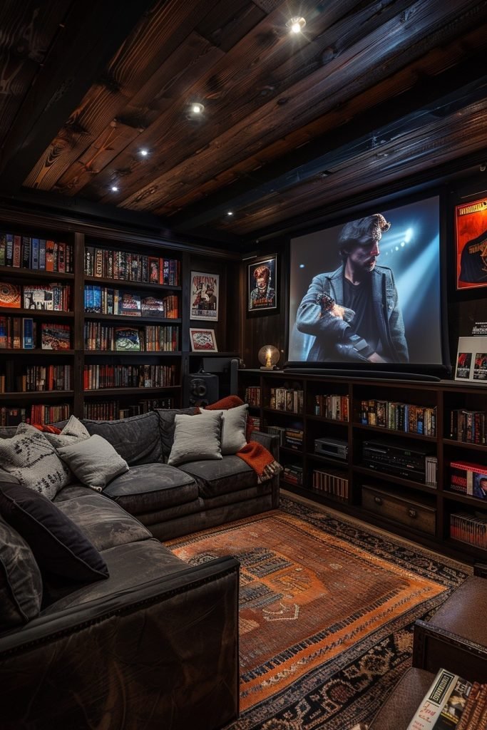Shadowy Film Enthusiast’s Den
