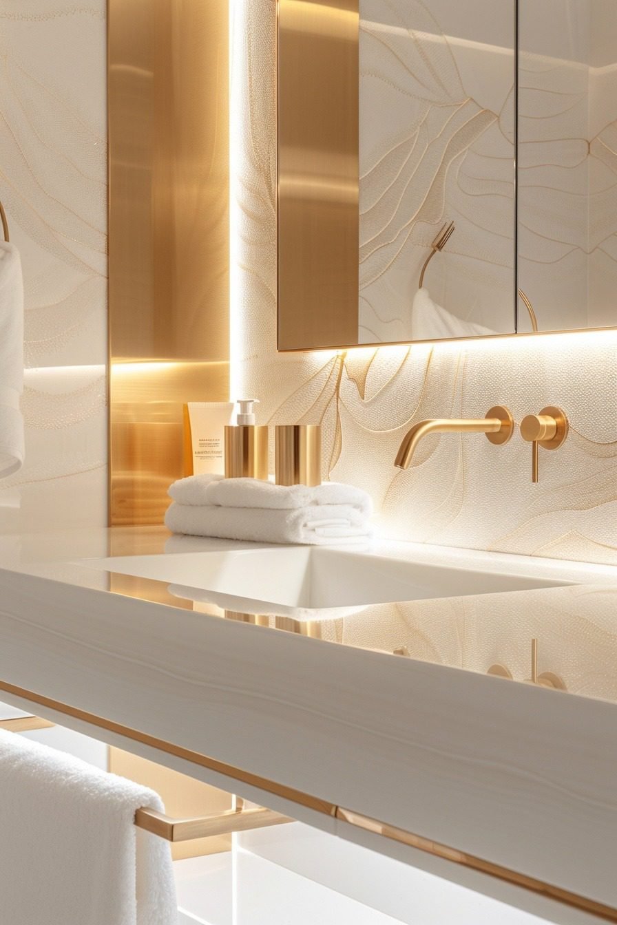 29 Luxurious Gold Bathroom Decor Ideas For A Glamorous Touch ...