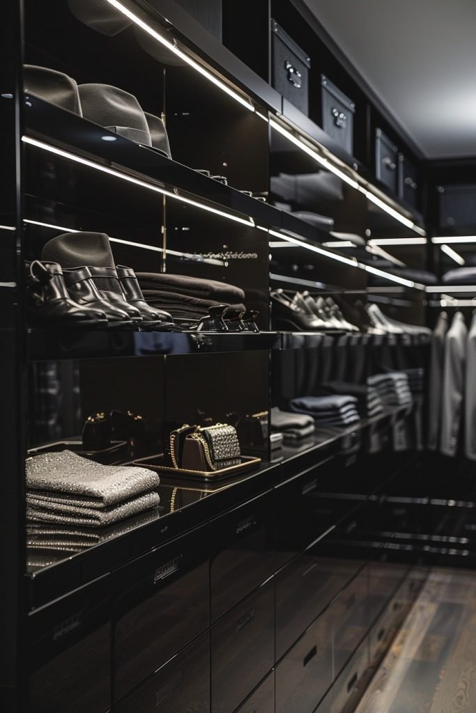 Sleek Monochrome Closet Designs