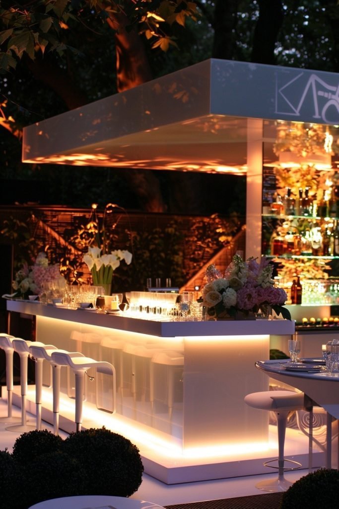 Sleek and Stylish Bar Setup