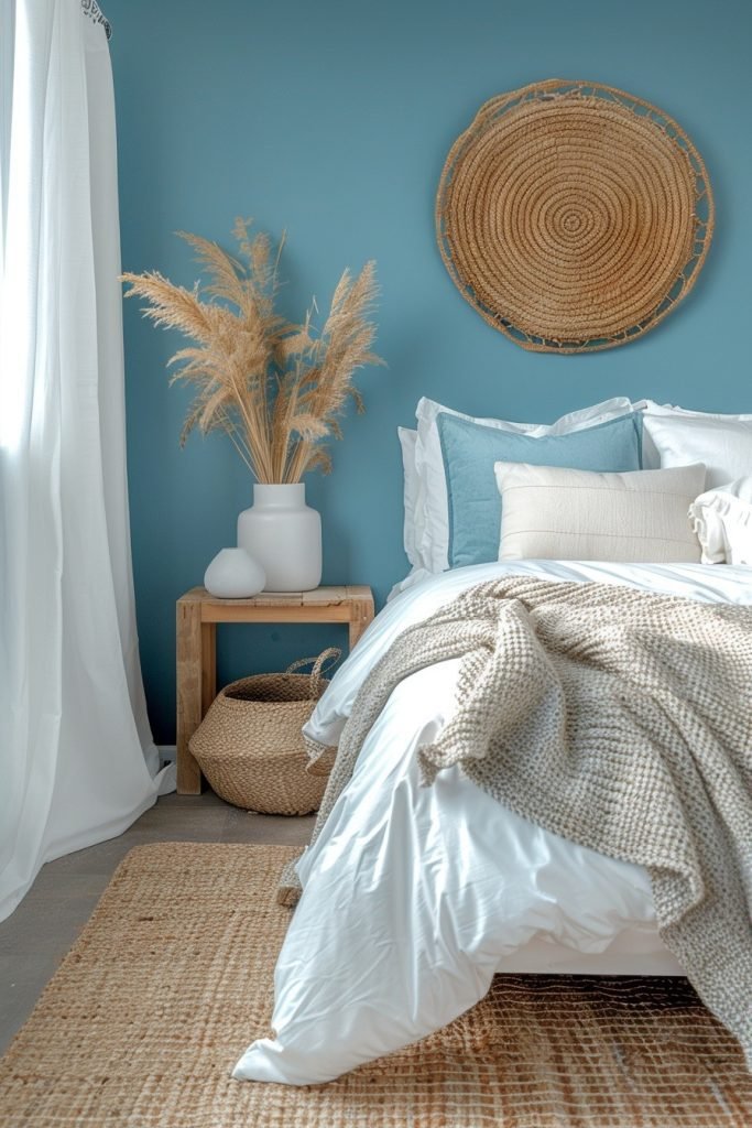 Soft Blue Sanctuary Dorm Room