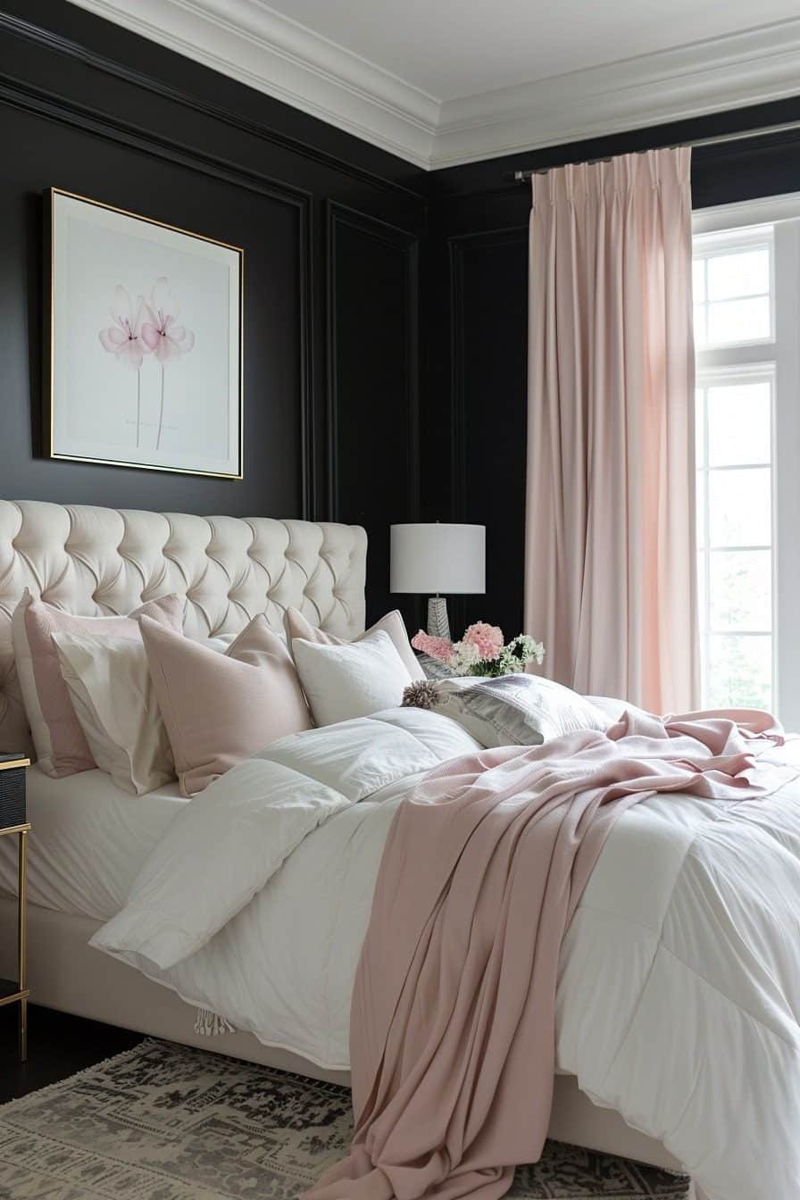 29 Stunning Pink And Black Bedroom Ideas For A Chic And Modern Look ...