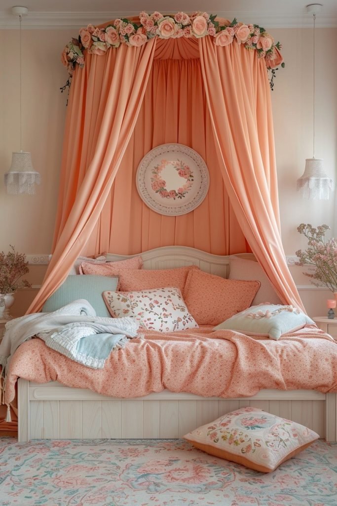 Sweet Peach Canopy Hideaway