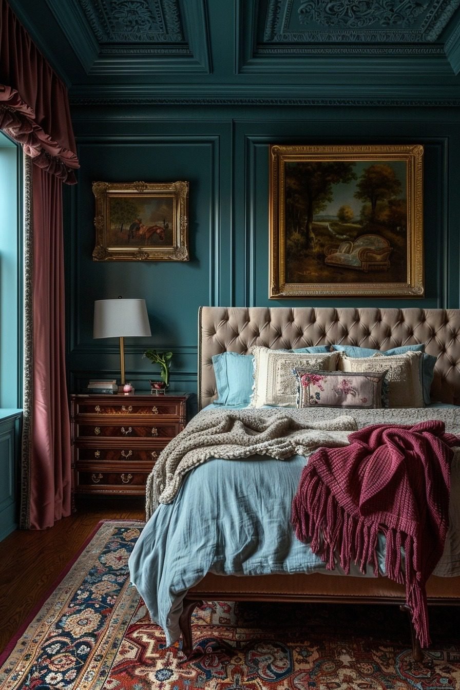 29 Dark Teal Bedroom Ideas To Create A Tranquil And Luxurious Retreat ...