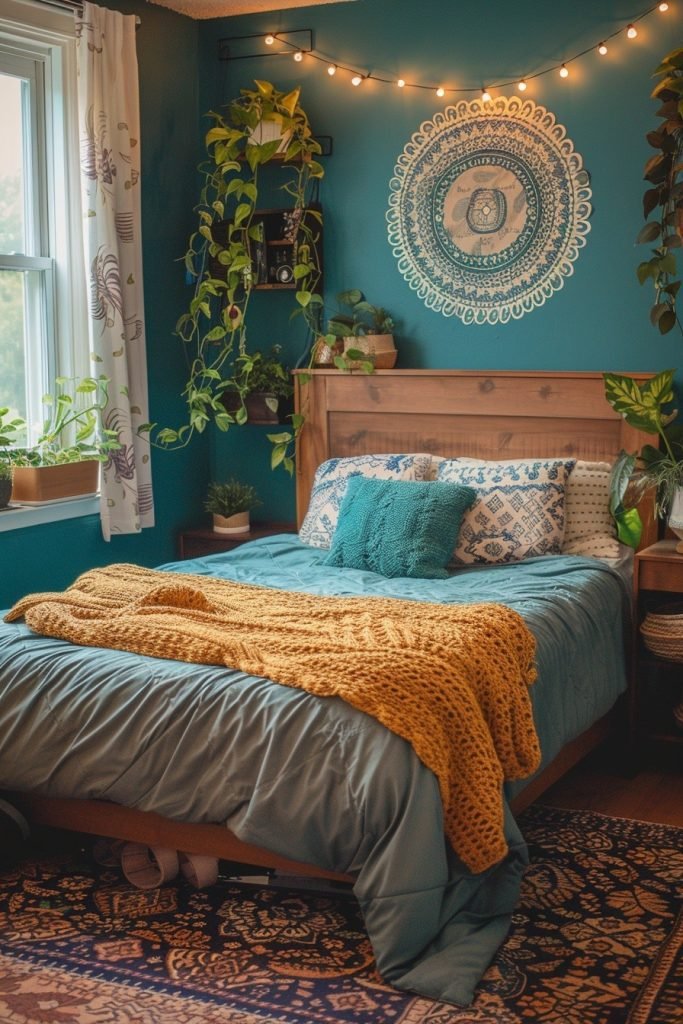 Teal Tranquility Dorm Room