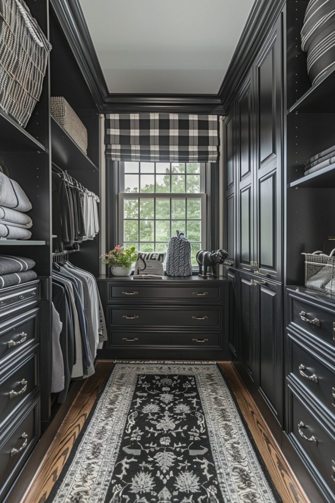 Timeless Black and White Closet