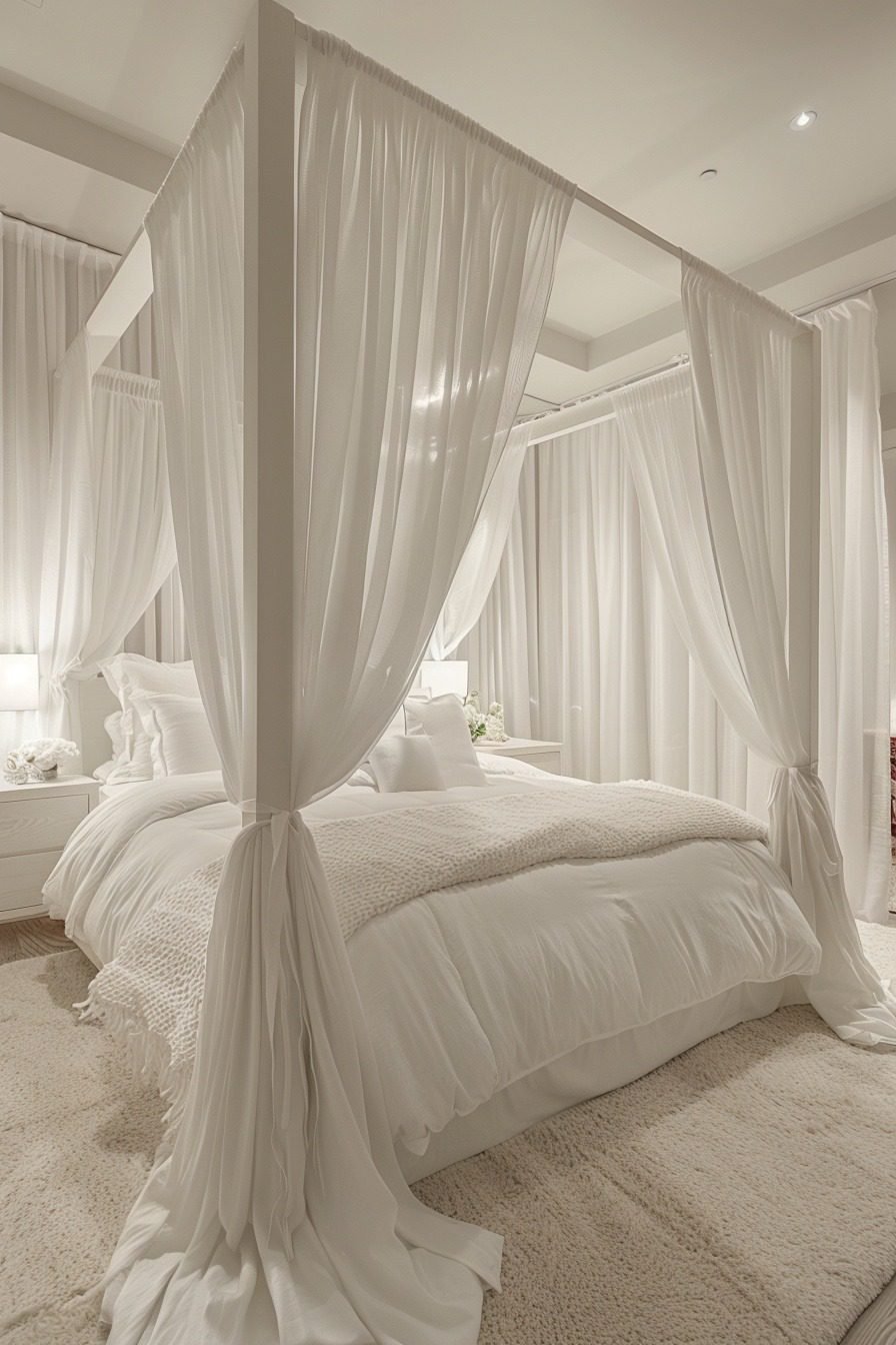 29 Canopy Bed With Curtains Ideas For A Dreamy Bedroom - Courtneys World