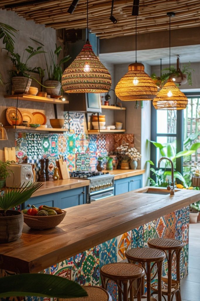 Tropical Afrohemian Kitchen