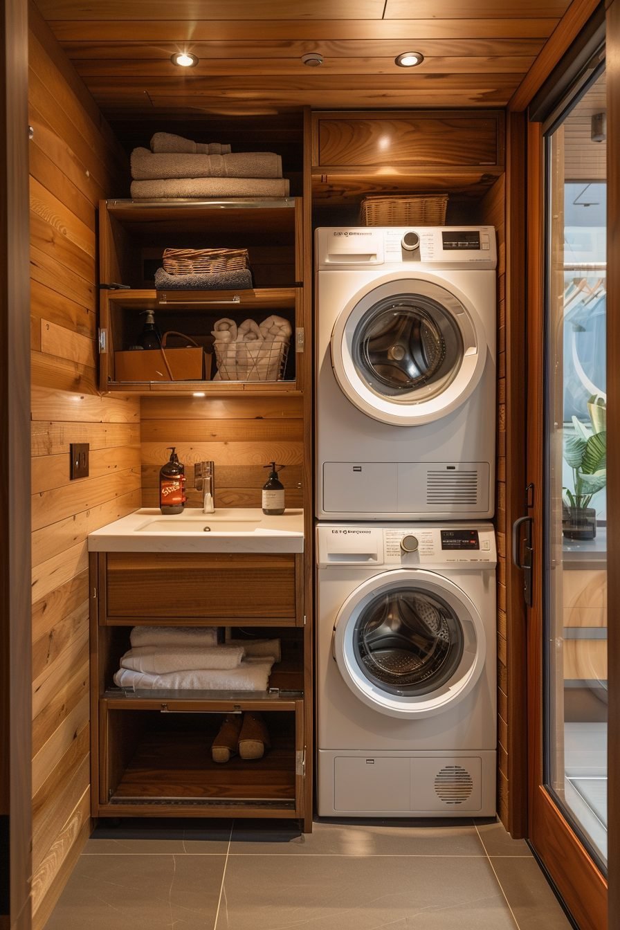 29 Stacked Laundry Room Ideas For Maximizing Your Space And Efficiency ...