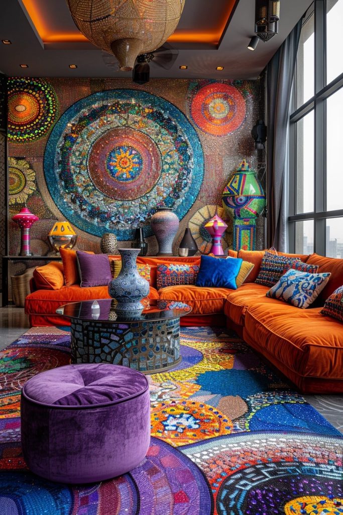 Artful Boho Mosaic Lounge