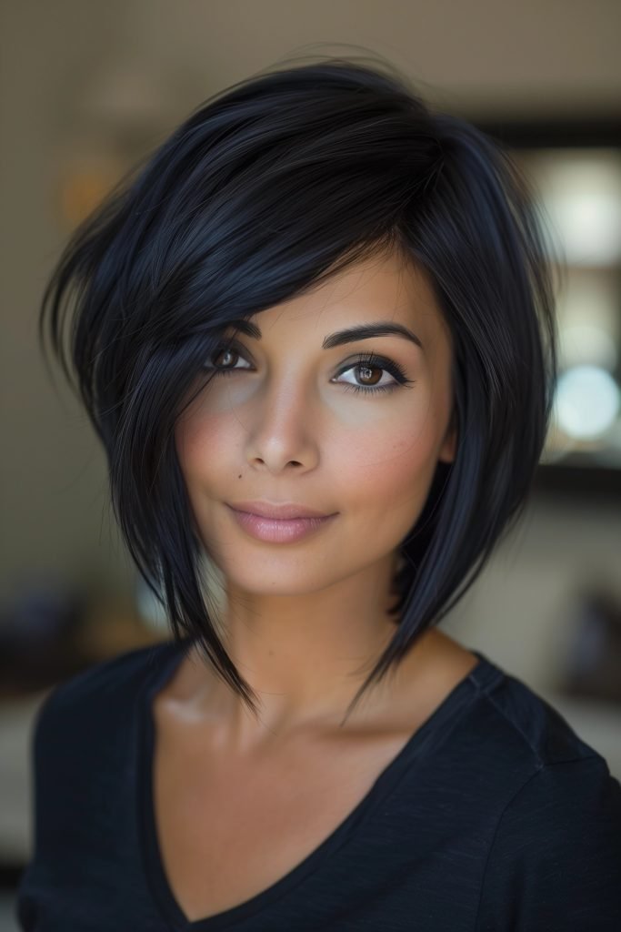 Asymmetrical Bob hairstyles for short hair