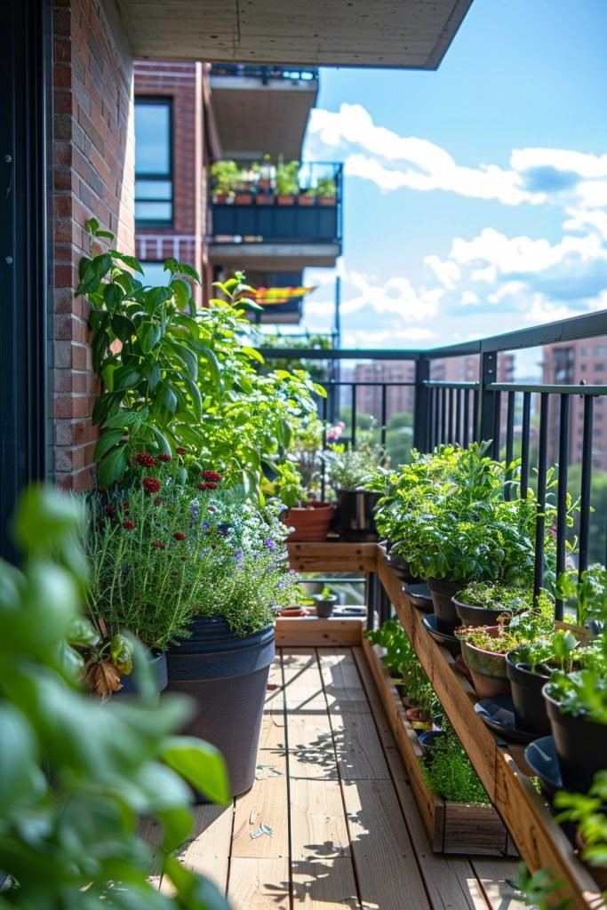 Balcony Herb Garden